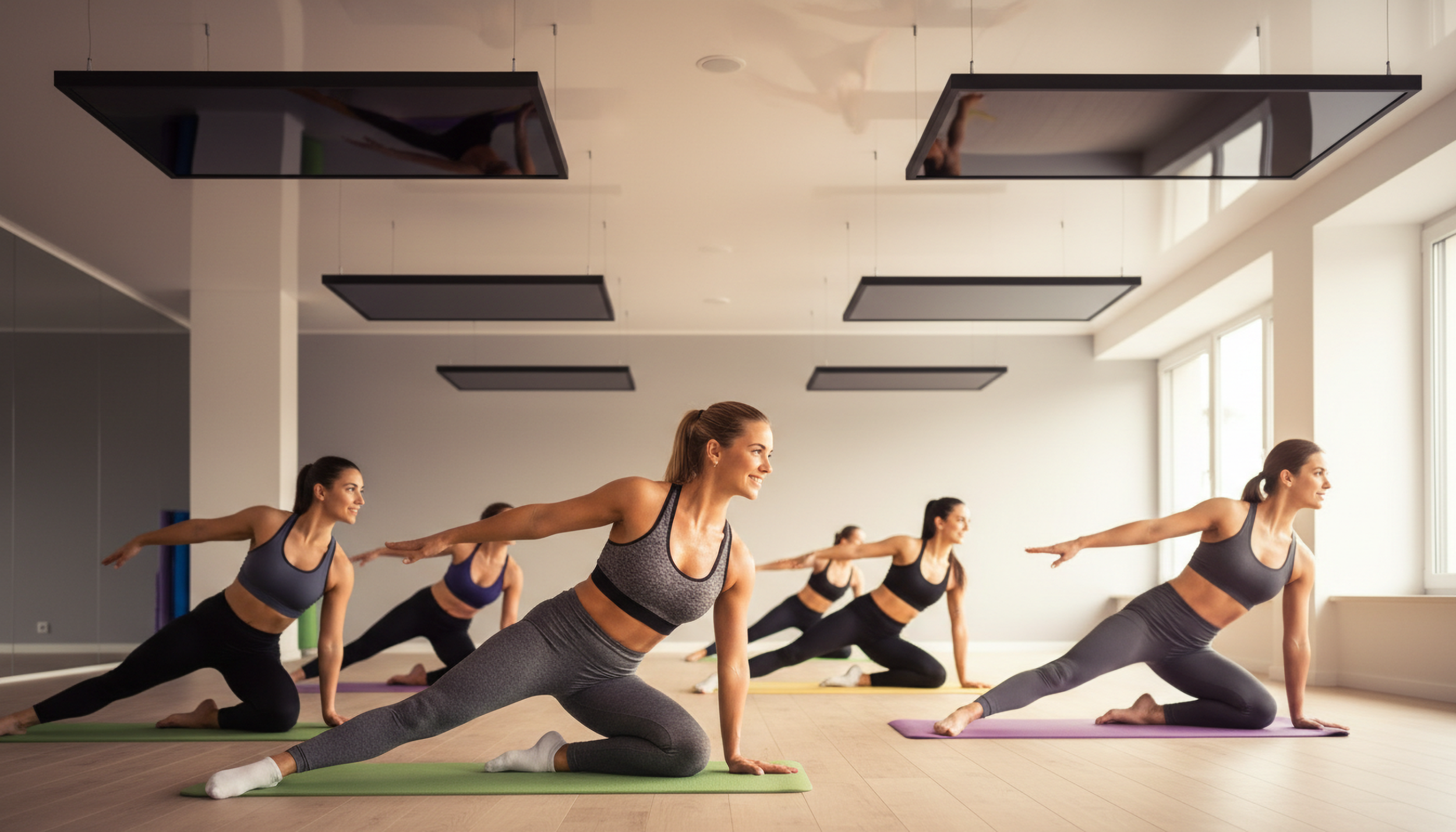 SUNNYHEAT Infrarotheizungen für Hot Pilates und Hot Yoga