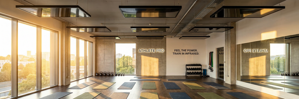 Ein Hot Room mit SUNNYHEAT Infrarotheizungen.